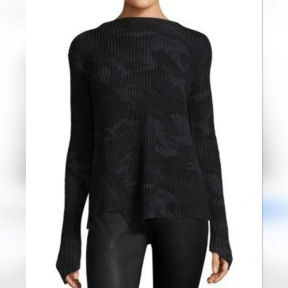 Generation love camo cashmere blend sweater Women's sz.S - Picture 10 of 10